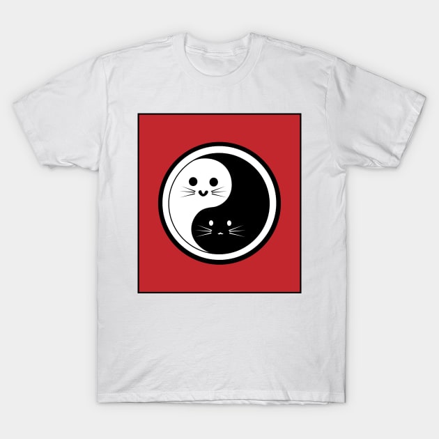 Yin Yang Cats T-Shirt by WildChed ArtisTee